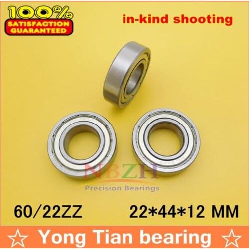 10 pcs High quality ABEC-5 Z2V2 Non-standard bearing 60/22 60/22ZZ 60/22-2Z 22*44*12 mm ball bearing