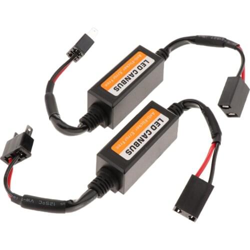 2 Pack Headlight Canbus Decoder H7 Anti-Flicker Flash Error Free Canceler