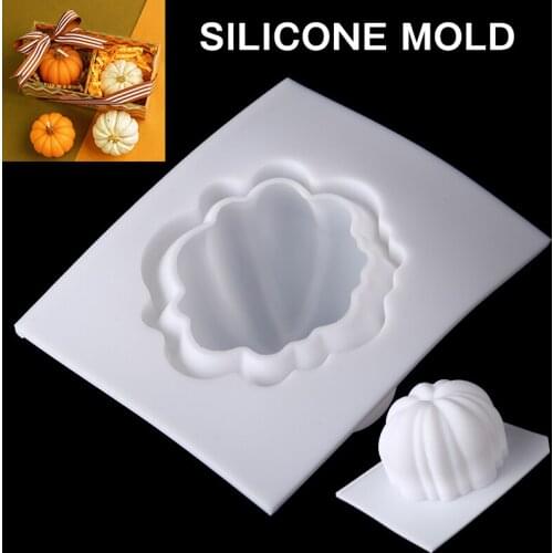 3D DIY Handmade Candle Making Mold Silicone Mold Art Home Decor Ornament Silicone Mould Pumpkin Shape Soap Molds