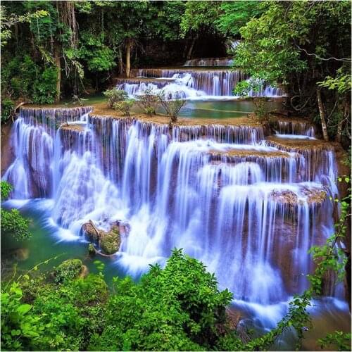 Full Square/Round Drill 5D DIY Diamond Painting "waterfall scenic" 3D Embroidery Cross Stitch 5D Rhinestone Home Decor Gift