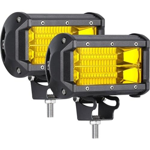 Car Led Lights 72W 3000K Led Bar Offroad 12V 24V Lighting for Driving Barra Led 4x4 Off road Tractor Marine Boat Work Fog Light
