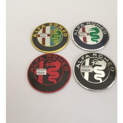 10-100pcs ALFA ROMEO 40mm car Steering Wheel Badge Emblem Sticker for 147 156 166 159 Giulia Stelvio 4C 8C GT Auto Accessories