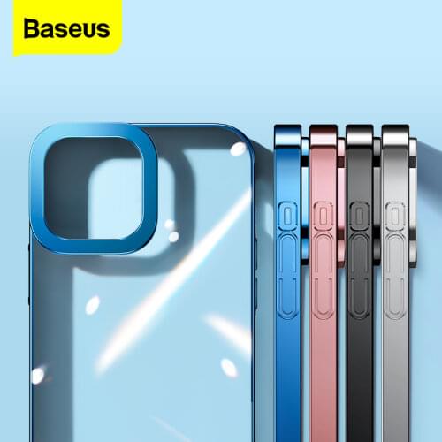 Baseus Phone Case For iPhone 13 Protector Transparent Phone Case For iPhone 2021 Back Phone Cover Lens Protection Cover Case