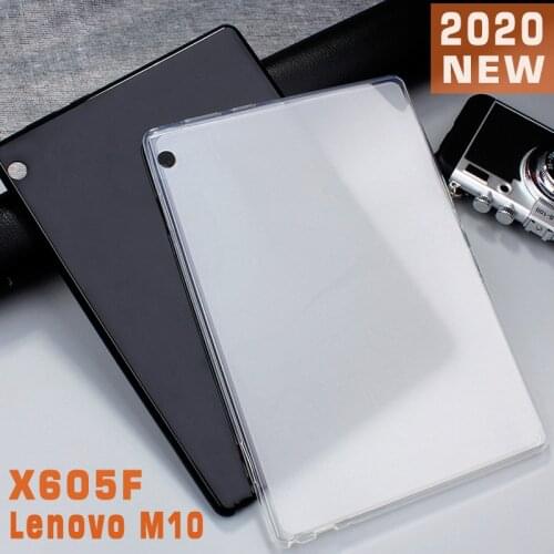 Tablet case For 2020 Lenovo Tab M10 X605F TPU Soft back cover For Lenovo TB-X605F X505F M10 10.1 Slim matte case protective case