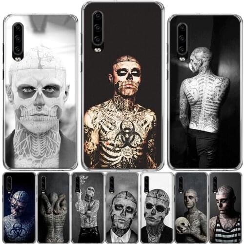 Zombie boy Rick Genest Phone Case For Huawei P40 P30 P20 P10 Mate 10 20 30 Lite Pro P Smart Z Plus 2019 Cover Shell Coque