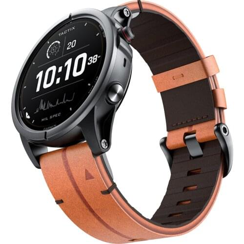 For Fenix 6 5 6pro 5Plus Watchband 22mm Easy-fit Replacement Wristband Genuine Leather Bracelet For Forerunner 935/945 Strap