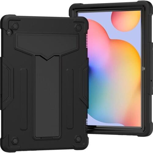 For Huawei MediaPad T5 10 AGS2-W09 AGS2-L09/L03/W19 10.1 2019 Kids Safe Shockproof T-shaped Bracket Robot Silicone Case +FilmPen