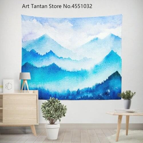 Chinese Painting Tapestry Ink Lake Landscape Picture, Wall Hanging Decoration In Living Room Bedroom Apartment Dorm Hotel TT164