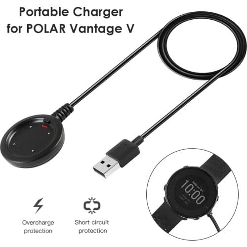 USB Charging Cable Replacement for Polar Vantage V / M Magnetic Dock Base 100cm Charger Smart Watch Charger Cable Accessories