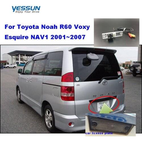 Yessun Rear View Camera Waterproof For Toyota Noah R60 Voxy Esquire NAV1 2001~2007 HD CCD Night Vision rear camera