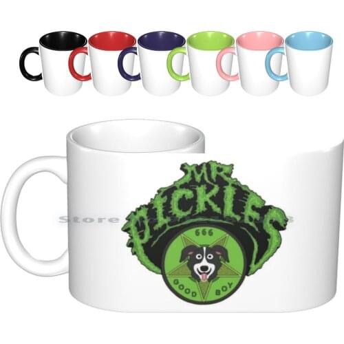 Mr. Pickles Ceramic Mugs Coffee Cups Milk Tea Mug Pickles Mr Pickles Adult Swim Tv Adult Mature Dog Funny Evil Satan Good Boy