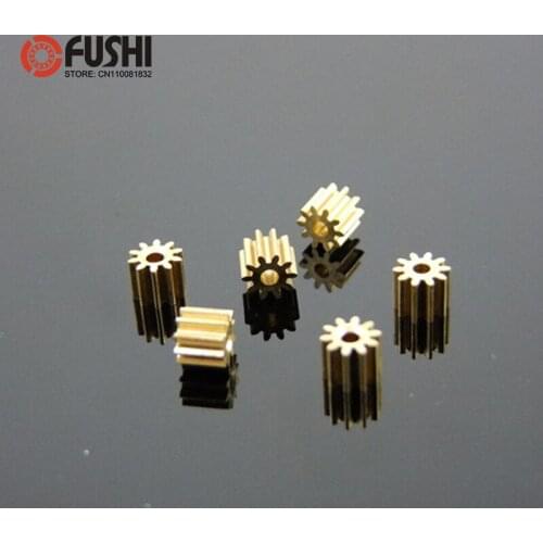 81A Brass Gear Pore 0.97 mm For Shaft 1mm ( 10 Pcs ) 8 Teeth Motor Shaft Gears Modulus 0.4 DIY Toys RC Model Cars