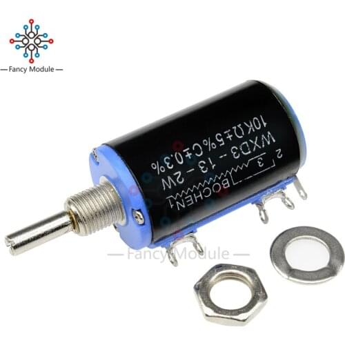 WXD3-13-2W 10K ohm Multiturn Wirewound Potentiometer Adjustable Resistor