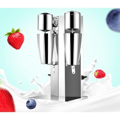Milkshake machine Stainless Steel Milk Shake Machine Double Head mixer Make Milks Foam Milkshake Bubble Tea Machine ZF