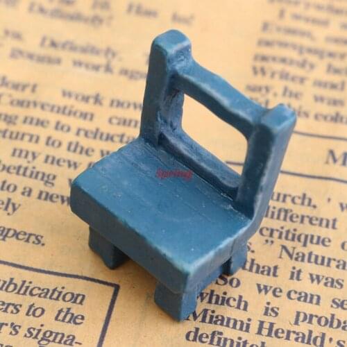 New 8 Colors Tables Desk Chair Furniture Figurine Craft Landscape Plant Miniatures Fairy Resin Garden Ornaments Home Decoration