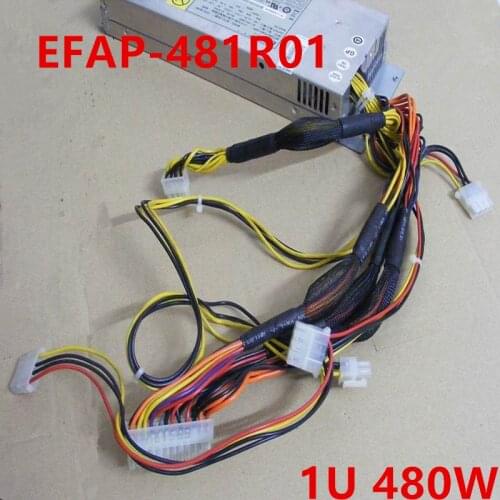 New Original PSU For Etasis NF190D2 1U 480W Power Supply EFAP-481R01
