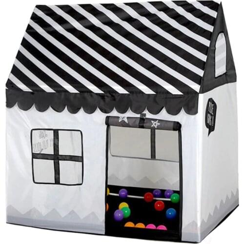 Play Tent Toy Portable Foldable Ball Pool Pit Indoor Outdoor Simulation House Black And White Tent Gifts Toys For Kids Children