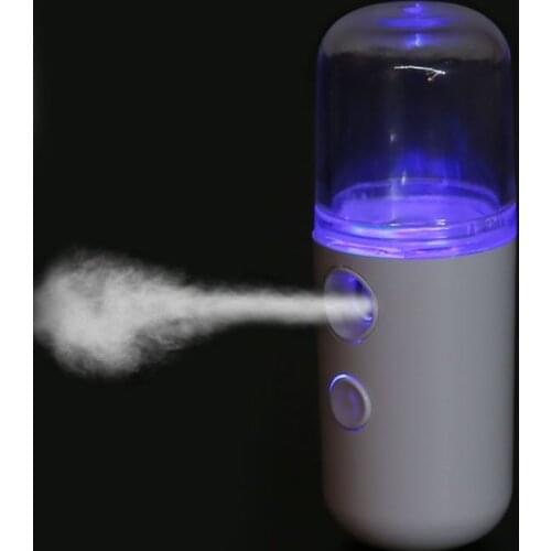 Portable USB Rechargeable Nano Mister Humidifier Cooling Mist Mini Face Humidifier Eyelash Extensions Sprayer Facial Device