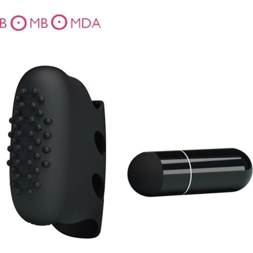 Sex Toys Finger Vibrator Silicone For Women G-spot Stimulation Clitoris Massager Vibratoring Erotic Toys For Female Masturbation