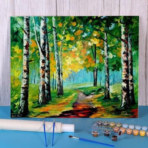 September Mood Painting By Numbers Kit Acrylic Paints 50*70 Oil Painting Home Decoration Kids Wholesale Wall Art Drawing