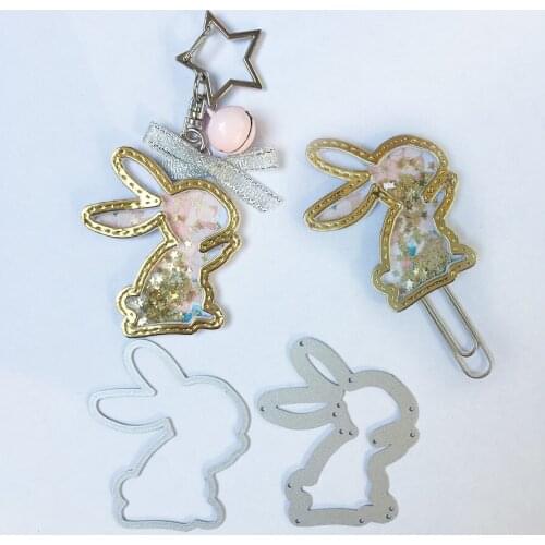 Easter Day Stamps Cutting Dies Bunny Steel Embossing Craft Decoration Stencils Folder Scrapbooking Easter Rabbits