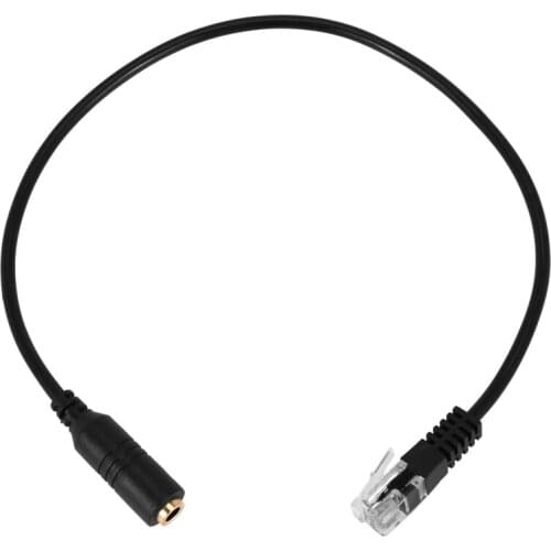 3.5mm Plug Jack to RJ9 for iPhone Headset to for Office Phone Adapter Cable