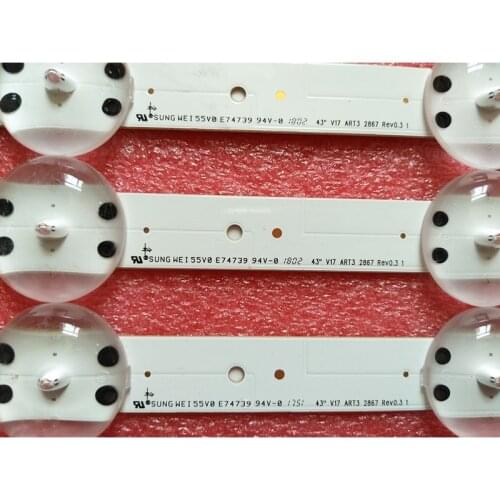 TVs LED Band array For LG 43LJ614V-ZA 43LJ6200 43LJ617V-TB 43LJ622V-ZC LED Bar Backlight Strip Line LC430DGG-FKM3 Ruler Tapes