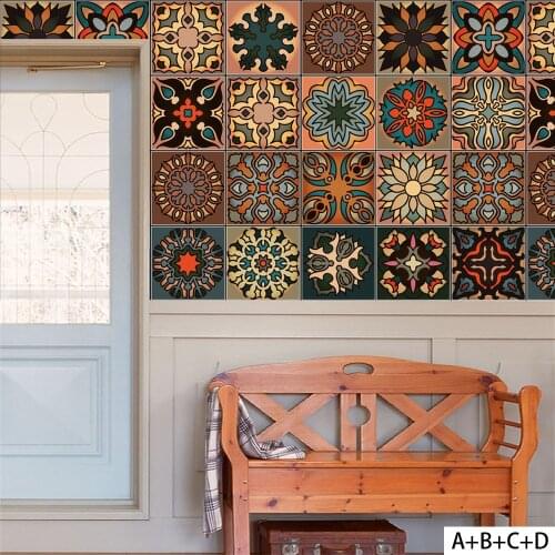 Stickers Vintage Morac Wall Tile Sticker Painting Decoration Home Decal Kitchen Poster 2018 Promotion New Arrival art Wallpaper