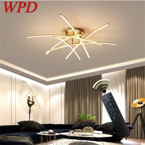 WPD Chandelier Ceiling Light Fixtures with Remote Control Dimmable 220V 110V Modern Decorative For Home Living Room Dining