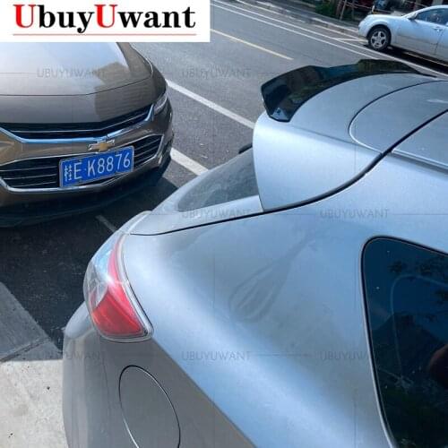 Rear Roof Lip Spoiler For Mazda 3 Hatchback 2010 2011 2012 2013 2014 ABS Plastic Primer Color Car Tail Wing Spoiler Decoration