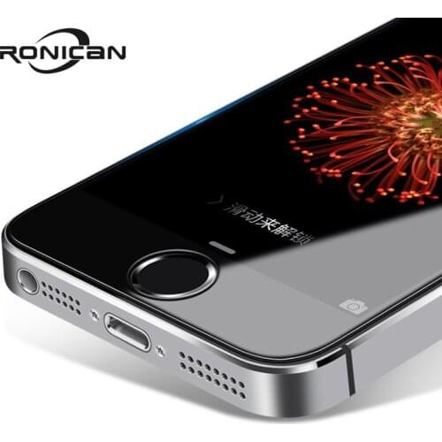 9H 2.5d 0.26 mm For iPhone 5 5s 5c Premium Tempered Glass Screen Protector RONICAN Toughened protective film for iPhone 5s SE