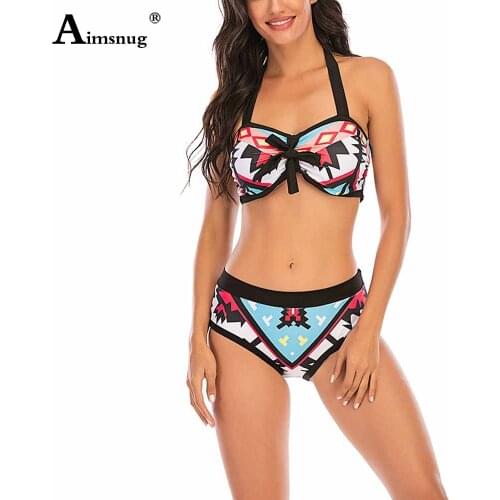 Plus Size 7xl 8xl Women Bikini Sets Fashion 3D Print Swimsuit Sexy Bandage Two Pieces Swimwear 2021 Patchwork Bathing Suit Femme