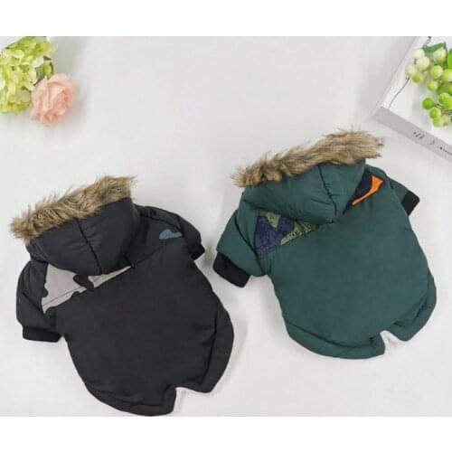 Winter Dog Coat Coats Warm Clothes Small Puppy Clothing For French Bulldog Dogs Pets Waterproof Snowsuit Dog Jackets