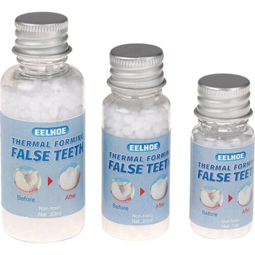 10/20/30g Teeth And Gaps FalseTeeth Solid Glue Adhesive Vampire Teeth Fangs Dentures Props Halloween Temporary Tooth Repair Kit
