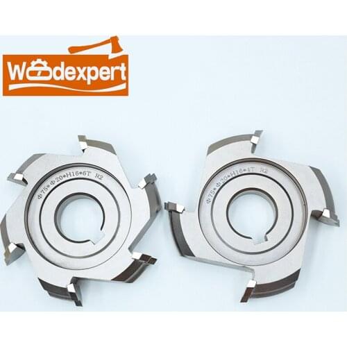 1 Pair 2PCS Fine Trimming Cutter Finishing Knife for Nanxing Edge Banding Machine Woodworking Machinery Accessories 75x20xH16