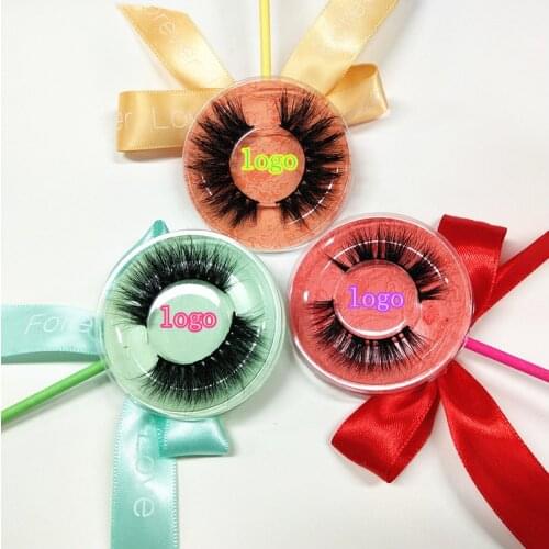 10 pair Hot Style Mink Eyelash With Colorful Lollipop Package Accept Private Label Mink Eyelash High Quality Hand Made