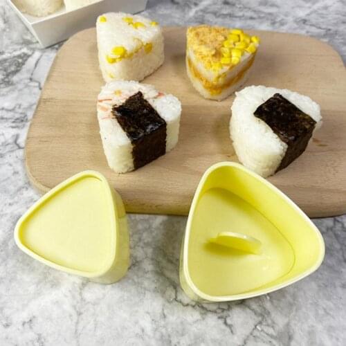 2Pcs/set DIY Sushi Mold Onigiri Rice Ball Food Press Triangular Sushi Maker Mold Sushi Kit Japanese Kitchen Bento Accessories