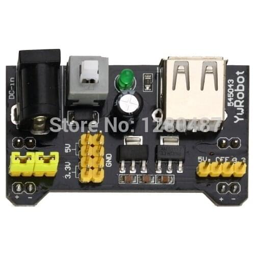 5PCS Breadboard Power Supply Module 2-way 5V/3.3V