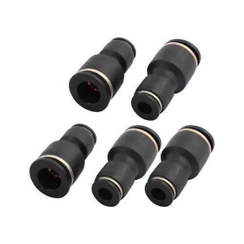 5Pcs 10mm to 6mm Straight Tube Pneumatic Air Quick Fitting Push In Connector