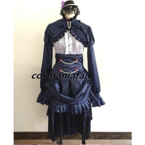 Anime Kanzaki Ranko Cosplay Costume Halloween Party Gothic Dress Custom Made