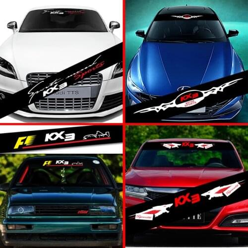 Car Sticker Styling Decoration Decals Car Front Rear Windshield Prevent Sunlight Reflection For Kia KX3 Accessories