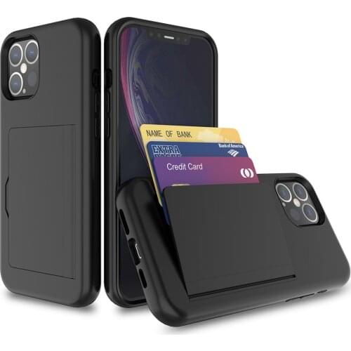 Candy Color Cards Slots Cover For iPhone 12 Pro Max Case For iPhone 12 Pro Max Phone Case i phone 12 12pro Funda iPhone 12 Case