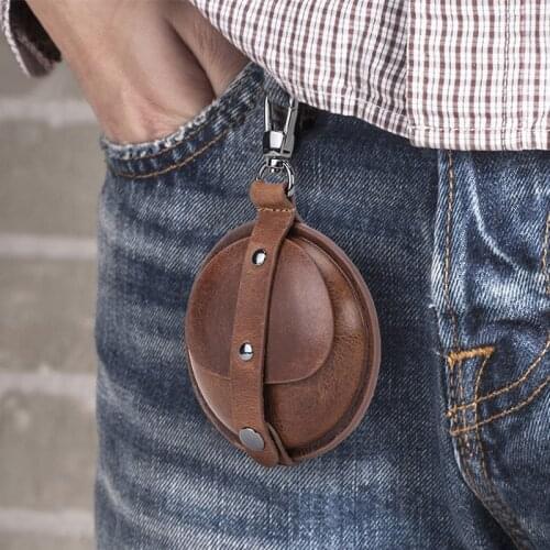 Genuine Leather Bluetooth Earphon Case For Huawei Freebuds 3 Multi-functional Luxury Retro Leather Protective Case For Earphone