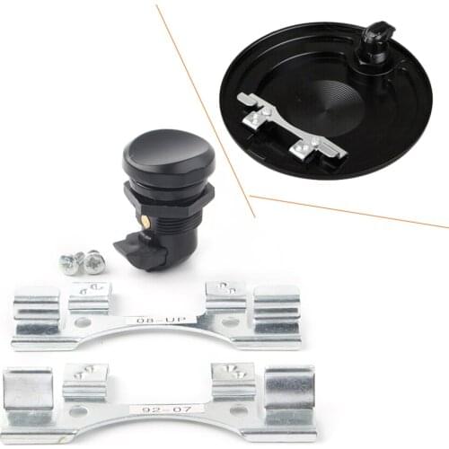 CNC Motorcycle Push Button Fuel Door Latch Kit Gas Oil Cap Tank For Harley Davidson Touring Road Glide 1992-2016 Chrome