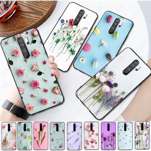 Elegant Peony Rose Cherry Tulip lavender Phone Cover for redmi note8pro note7 note5 note6pro 8T 8 7A 9A note9s note9pro K20 CASE