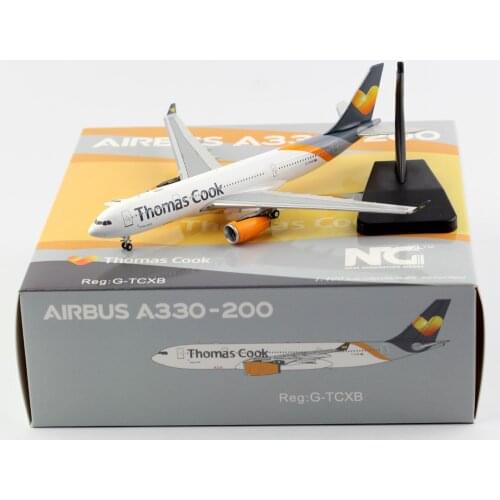 1:400 Alloy Collectible Plane Gift NG Model Thomas Cook Airlines Airbus A330-200 Diecast Aircraft Jet Model G-TCXB With Stand