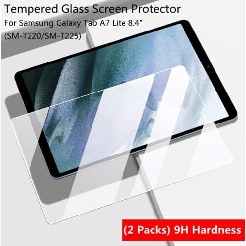 2pcs 9H 0.3MM Tempered Glass Screen Protector For Samsung Galaxy Tab A7 Lite 8.4 inches SM-T220 SM-T225 Tablet Protective Film
