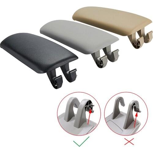 1Pc Leather Car Armrest Latch Cover For Audi A4 B6 B7 2002-2007 Center Console Arm Rest Storage Box Lid Cover Auto Accessories