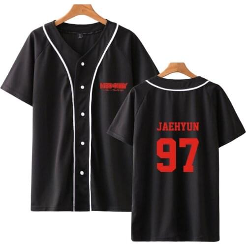 Nct 127 Cotton Funny Tee Outwear Short Sleeves Baseball Jacket Women Men Unisex Sports Shirt Hip Hop Casual Fashion Sportswear