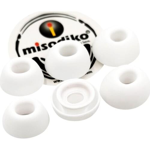 Misodiko Silicone Earbuds Tips for Apple AirPods Pro/ AirPods 3rd Gen Earphoes - Replacement Headphones Eartips (3Pairs, White)